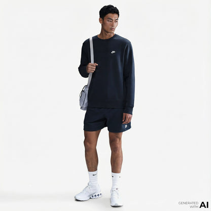 Nike Club Crew Erkek Mavi Sweatshirt