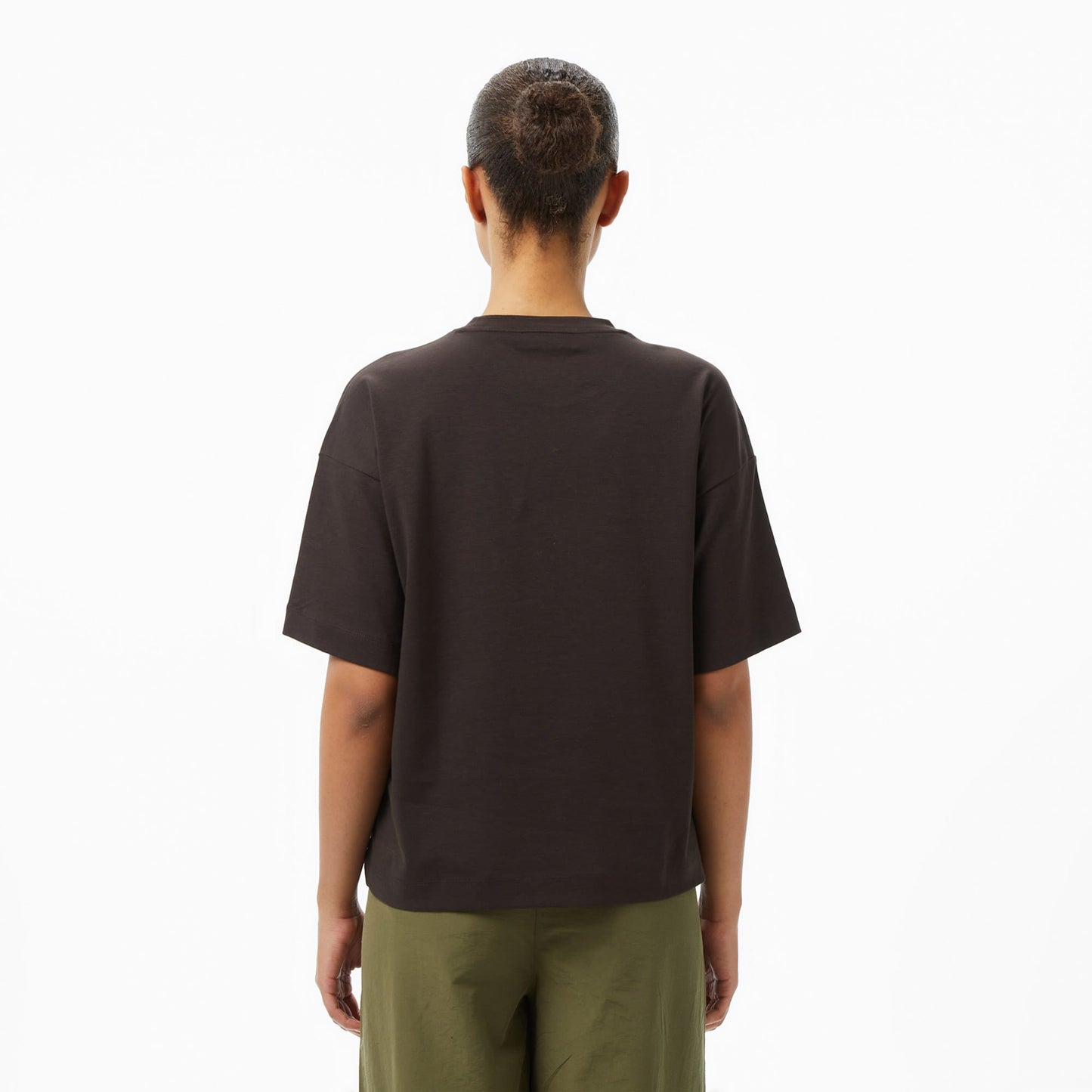 Lacoste Relaxed Fit Landscape Crocodile Kadın Siyah T-shirt