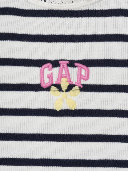 Lacivert Mix & Match Grafik Logo Fitilli Kolsuz T-shirt