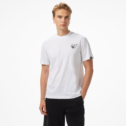 Emporio Armani Pamuklu Erkek Beyaz T-shirt