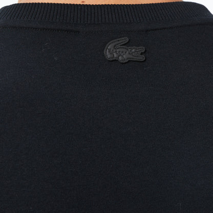 Lacoste Loose Fit Bisiklet Yaka Baskılı Erkek Siyah T-shirt
