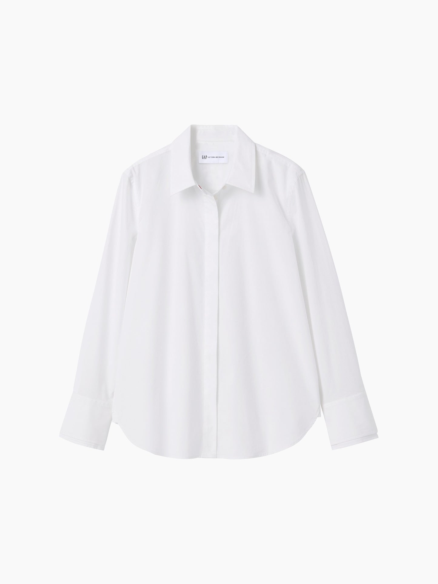 Beyaz Gap × Victoria Beckham Relaxed Poplin Gömlek
