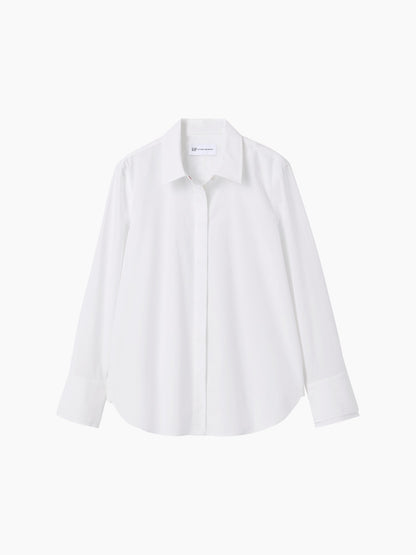 Beyaz Gap × Victoria Beckham Relaxed Poplin Gömlek