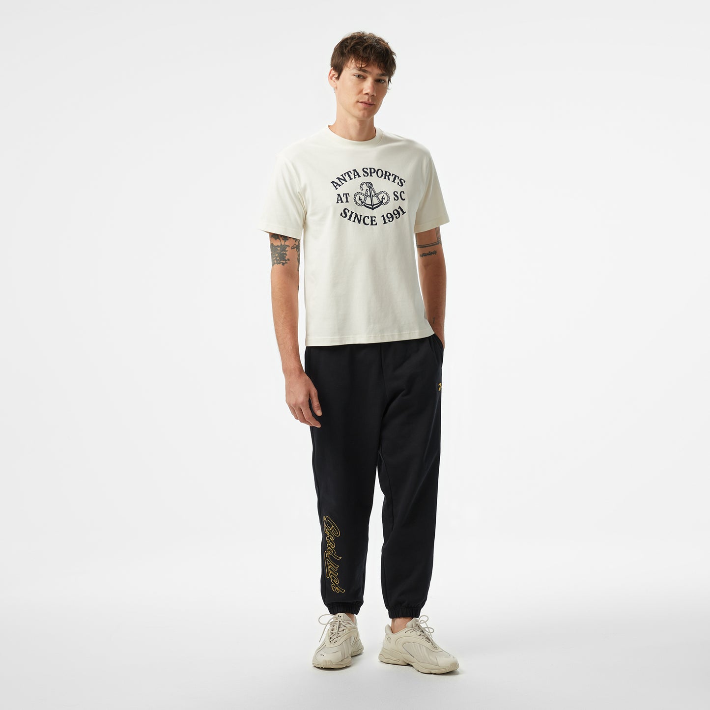 Anta Sports Club Erkek Beyaz T-shirt