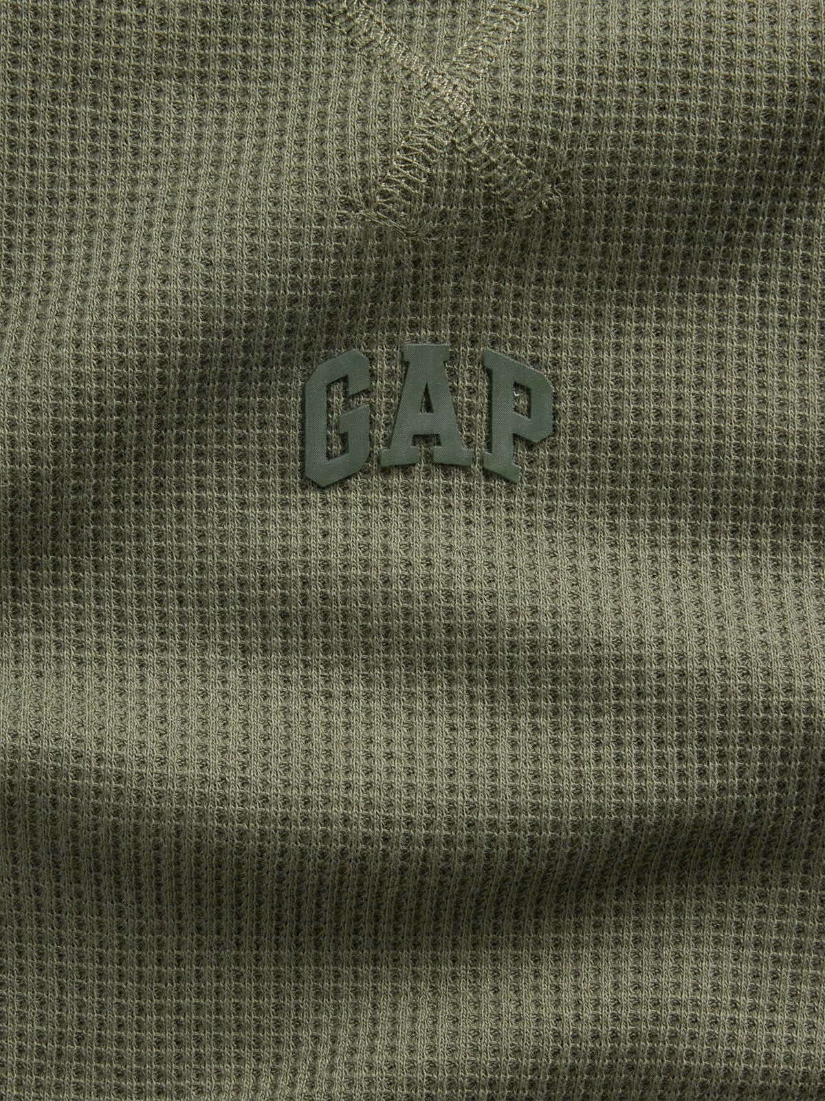 Haki Gap Mini-logo Waffle-knit T-shirt