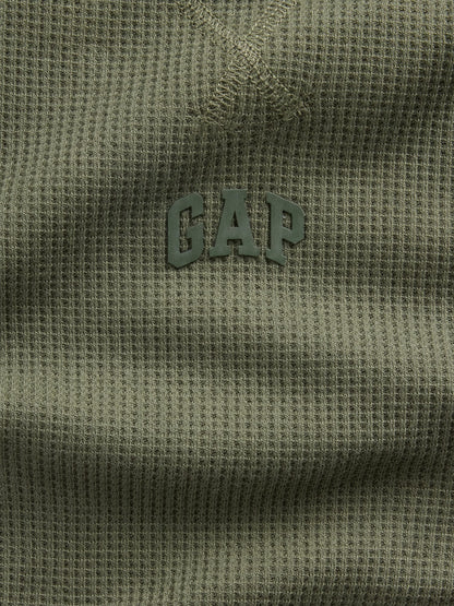 Haki Gap Mini-logo Waffle-knit T-shirt
