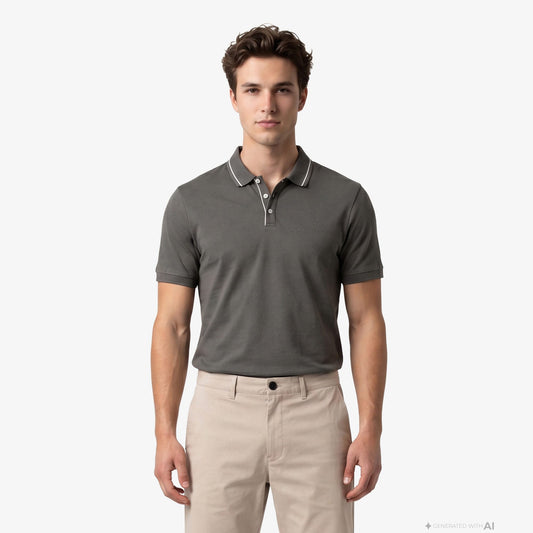 Armani Exchange Erkek Gri Polo