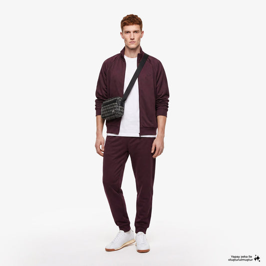 Lacoste Regular Fit Erkek Bordo Eşofman Altı
