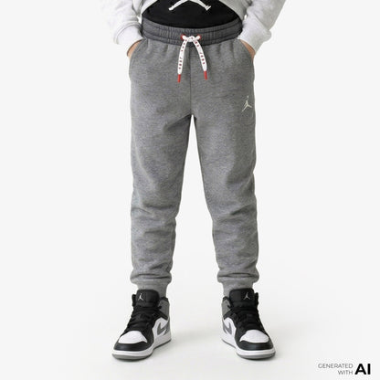 Jordan Brooklyn Flight Dri Fit Çocuk Gri Eşofman Altı
