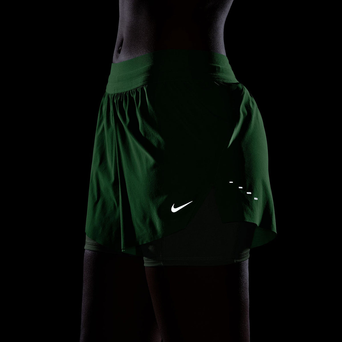 Nike Swift Df Mr 2n1 Kadın Yeşil Şort