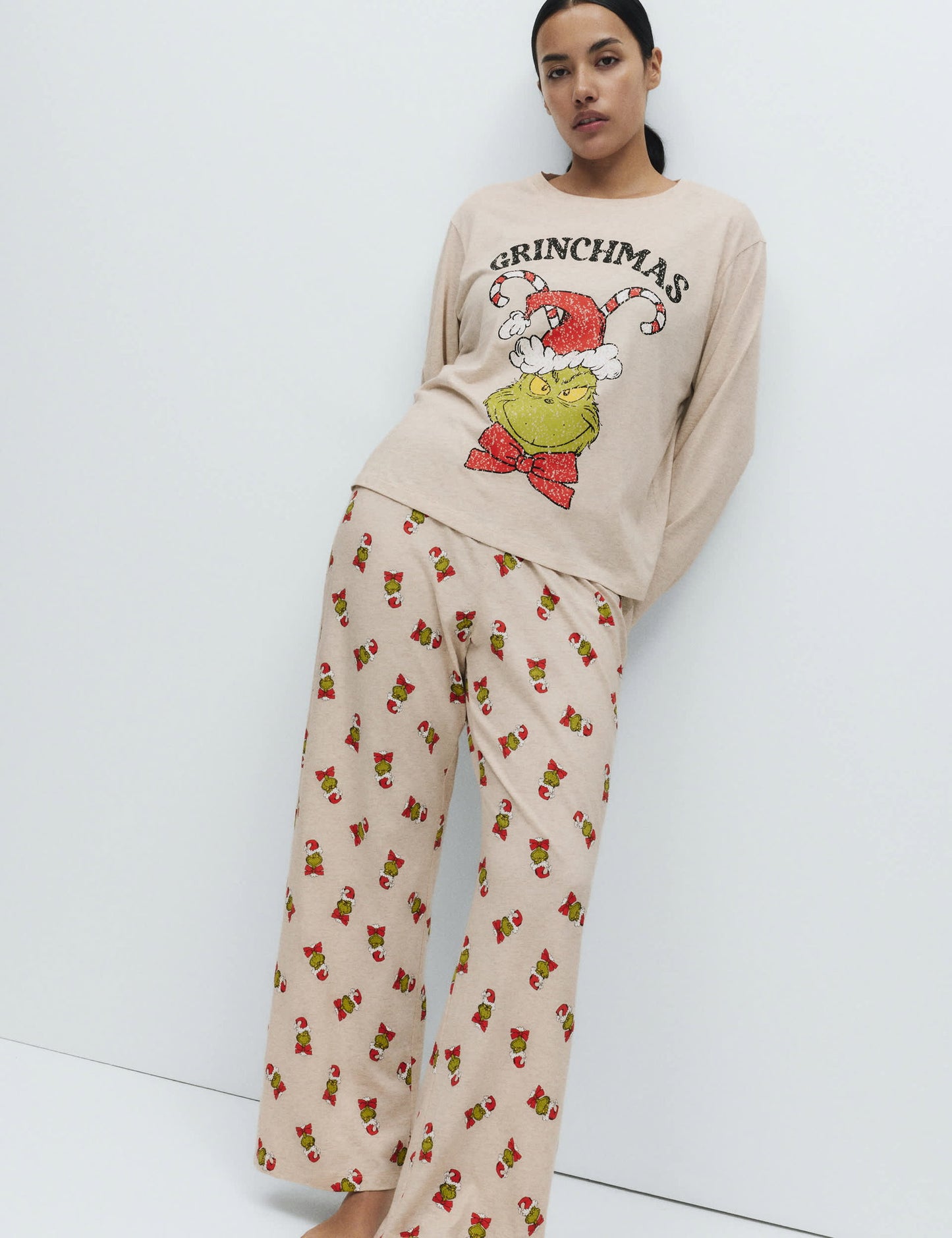 Saf Pamuklu Grinch™ Pijama Takımı