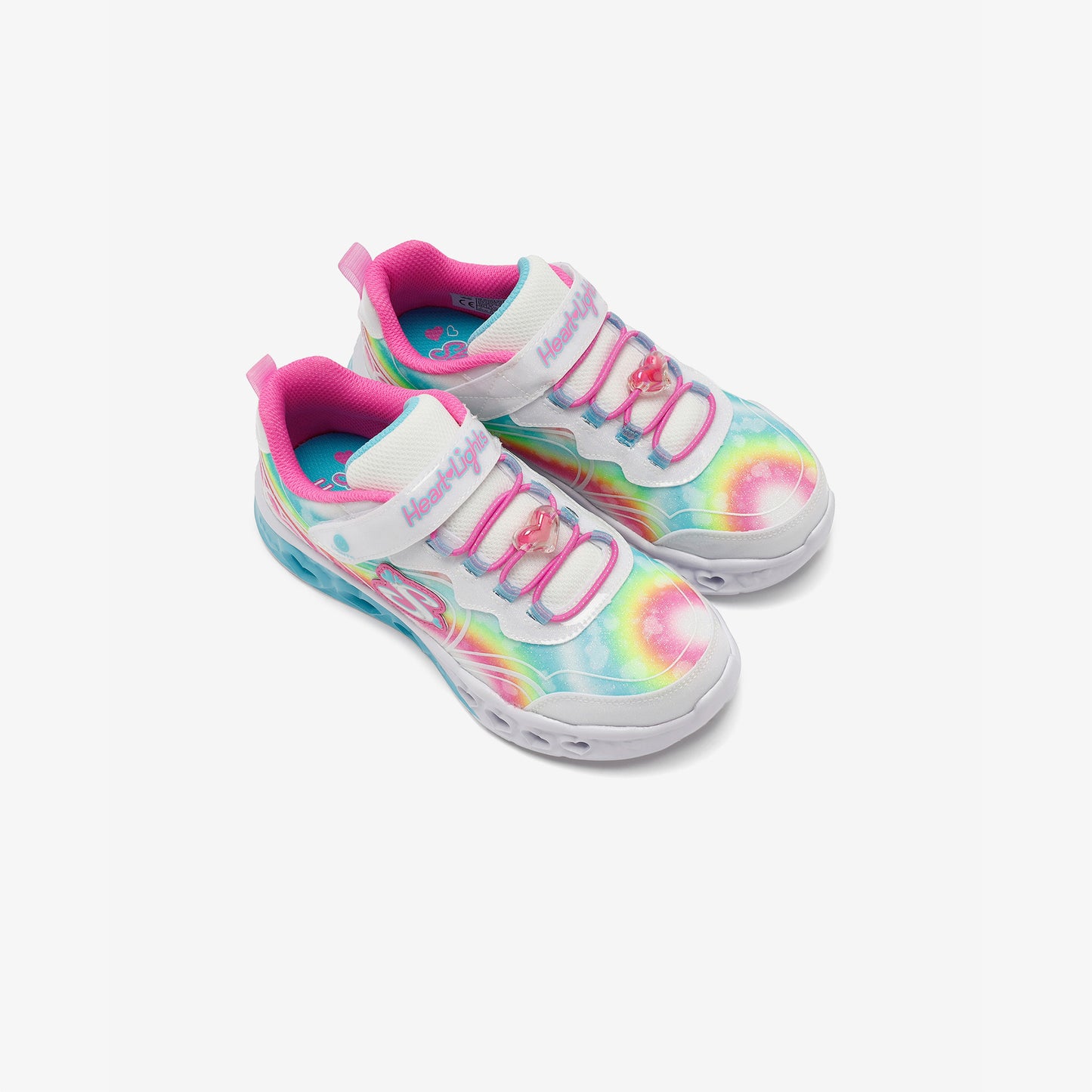 Skechers Flutter Heart Lights Groovy Swirl Çocuk Beyaz Işıklı Spor Ayakkabı