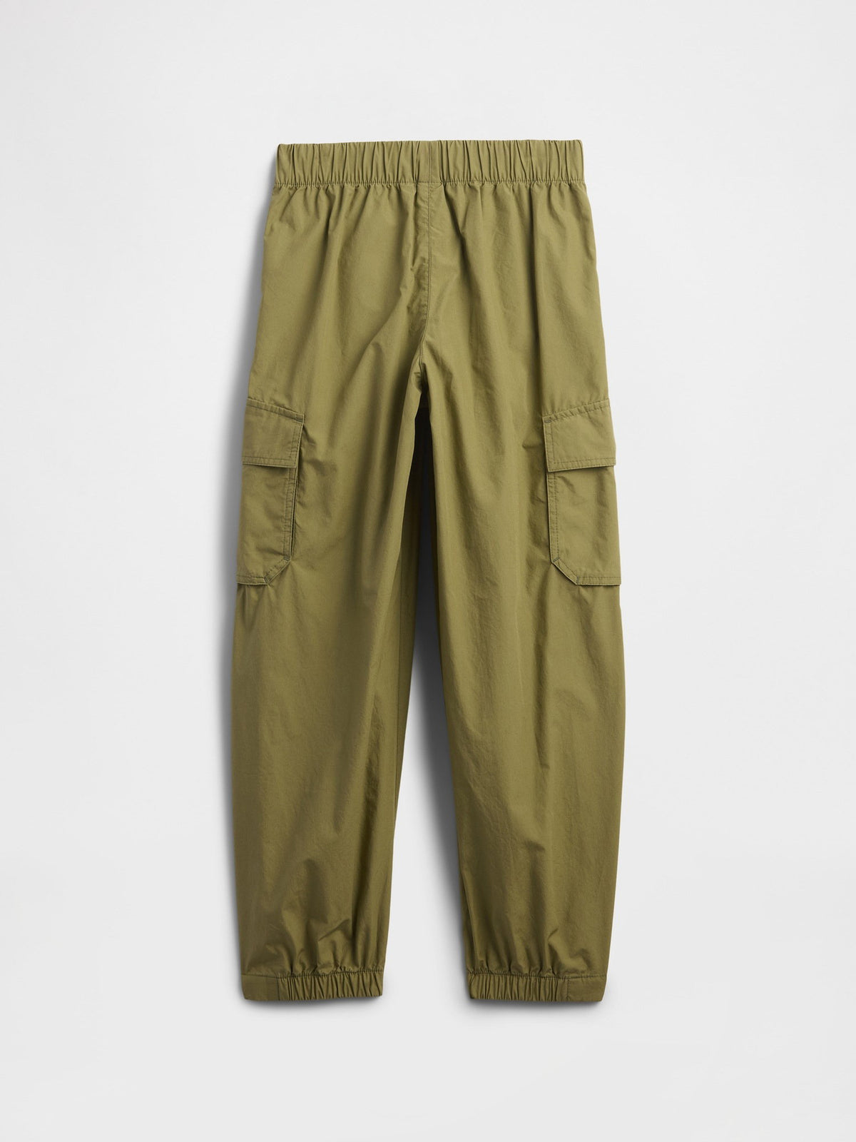 Yeşil Pull-on Kargo Paraşüt Pantolon