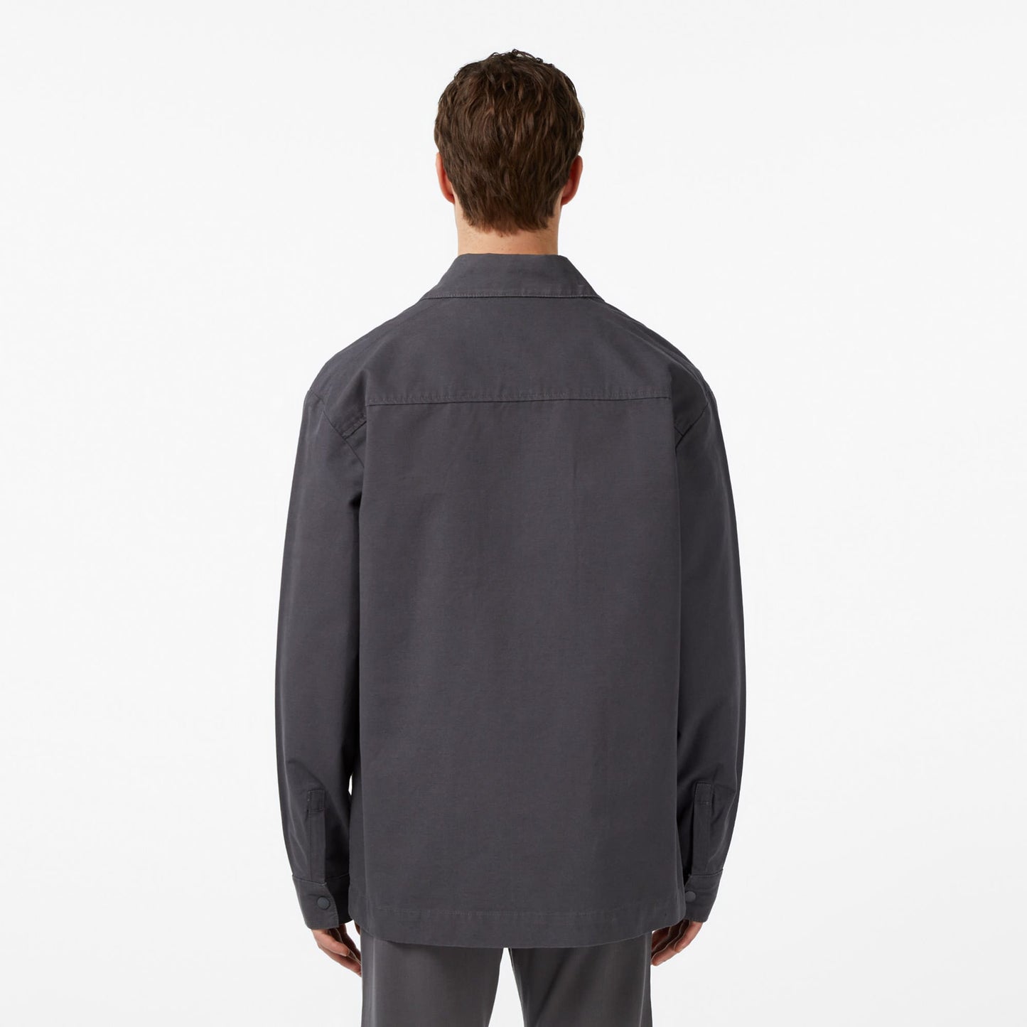Lacoste Erkek Relaxed Fit Fermuarlı Koyu Gri Ceket