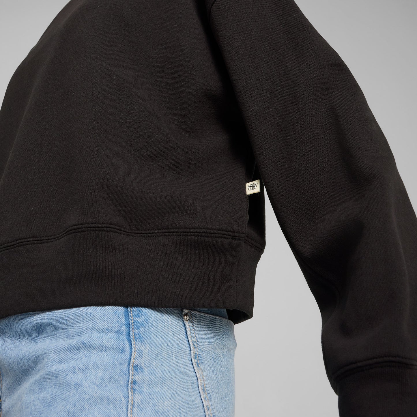 Puma Downtown Re:collectıon Crew Kadın Siyah Sweatshirt