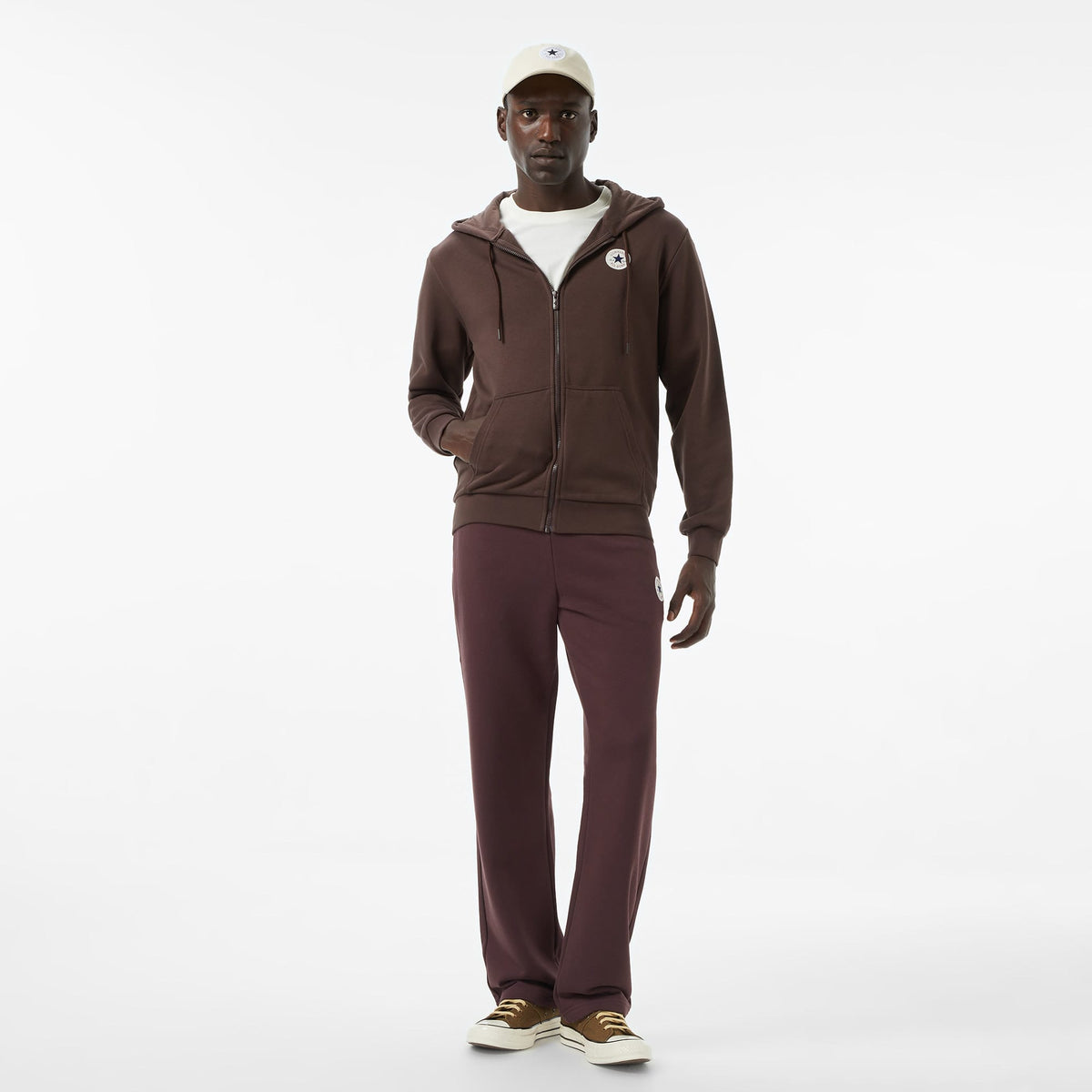 Converse Regular Fit Erkek Beyaz Sweatshirt