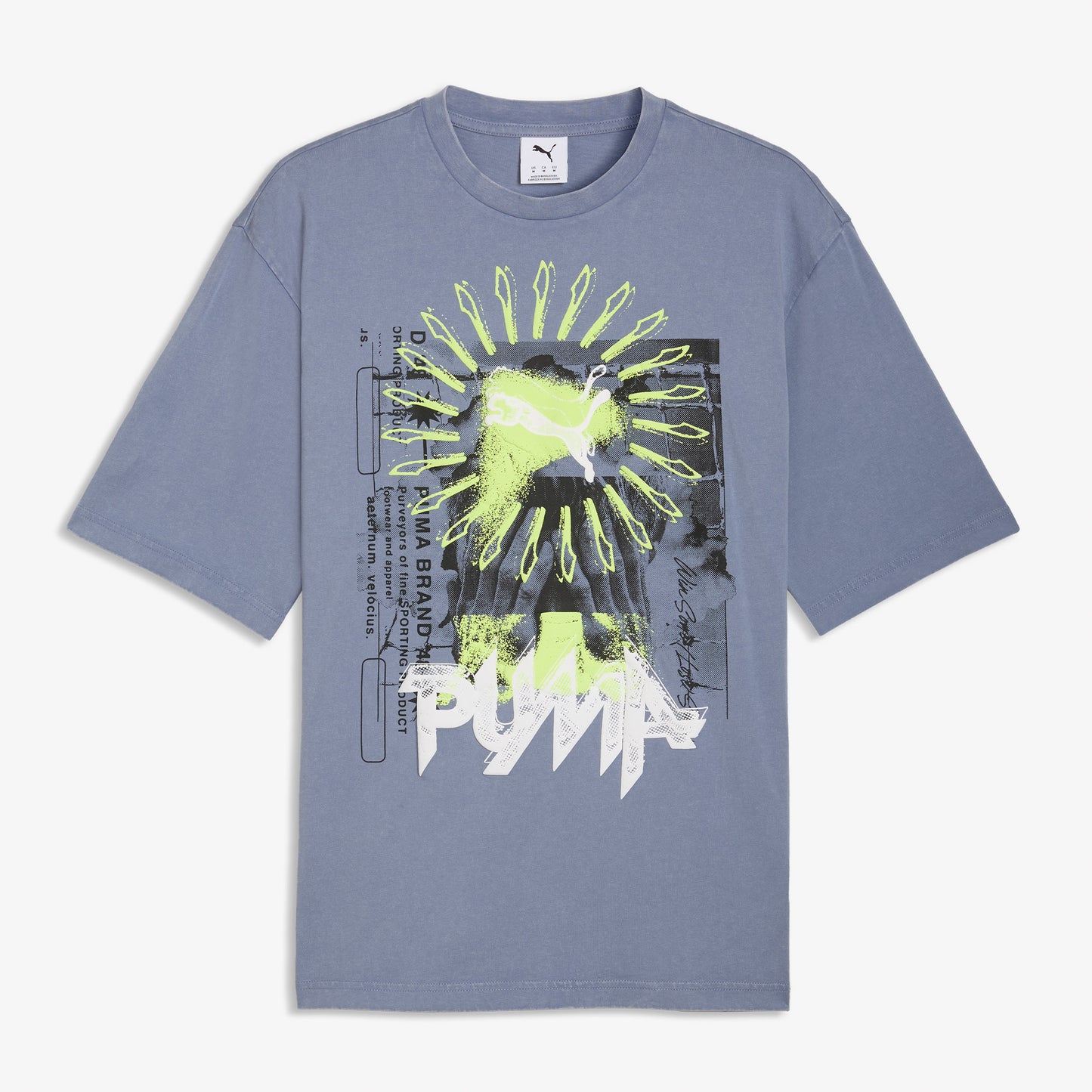 Puma Graphic Erkek Gri T-shirt