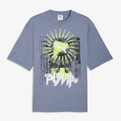 Puma Graphic Erkek Gri T-shirt