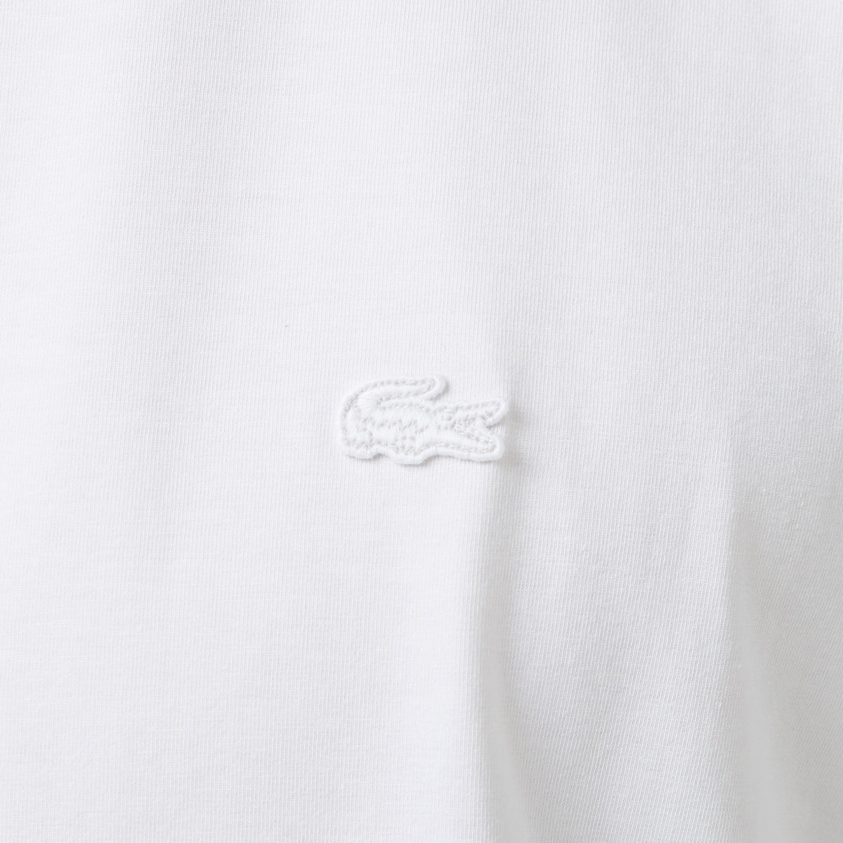 Lacoste Erkek Slim Fit Bisiklet Yaka Beyaz T-shirt