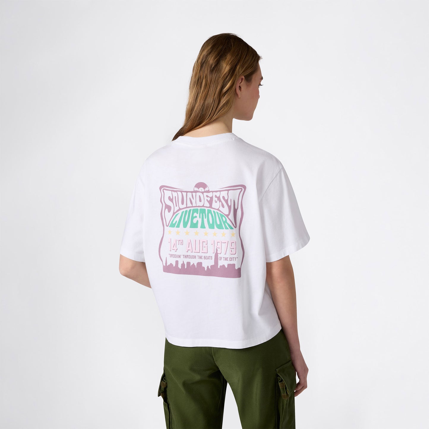 Champion Relaxed Fit Kadın Beyaz T-shirt