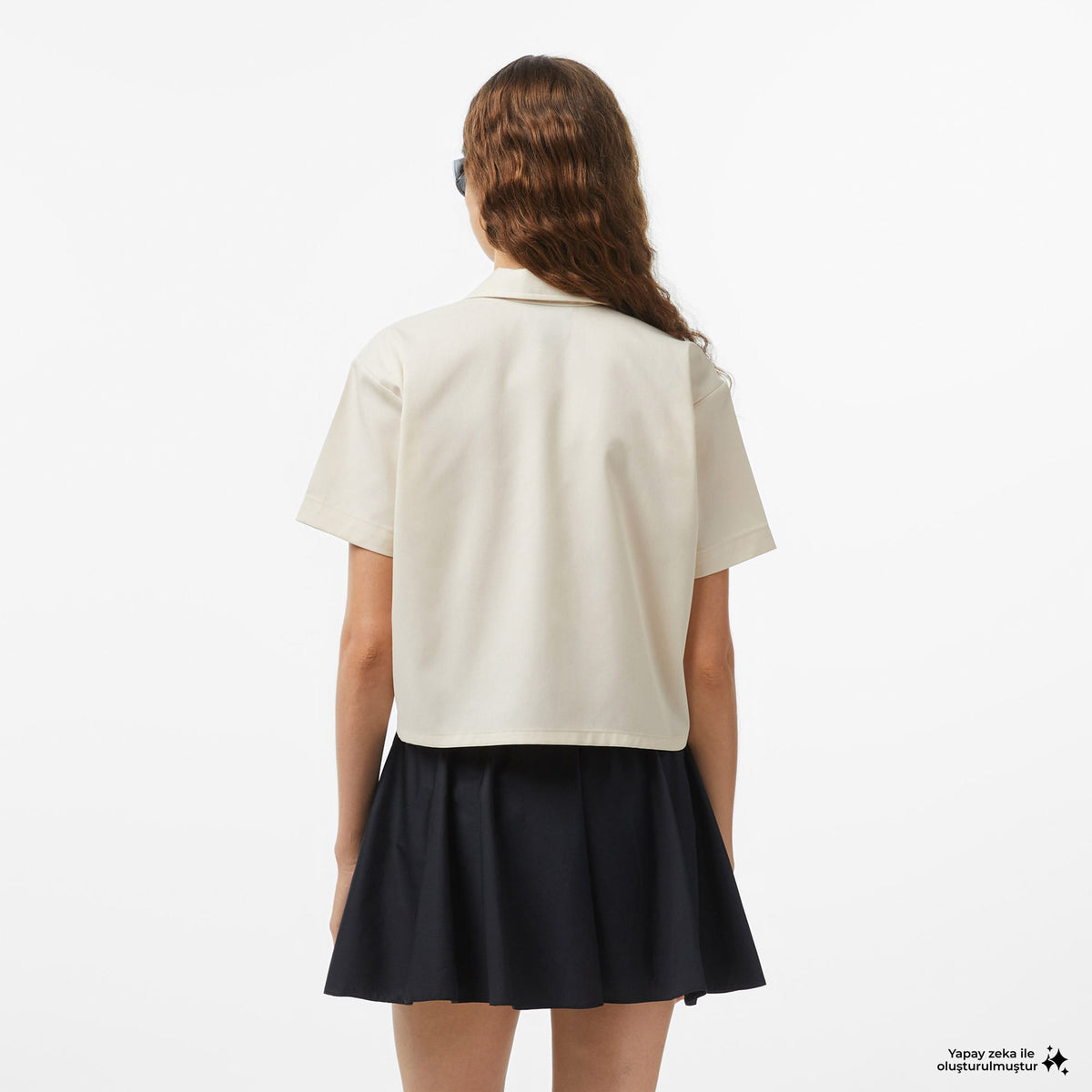 Dickies Ss Cropped Work Kadın Gri Gömlek