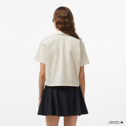Dickies Ss Cropped Work Kadın Gri Gömlek