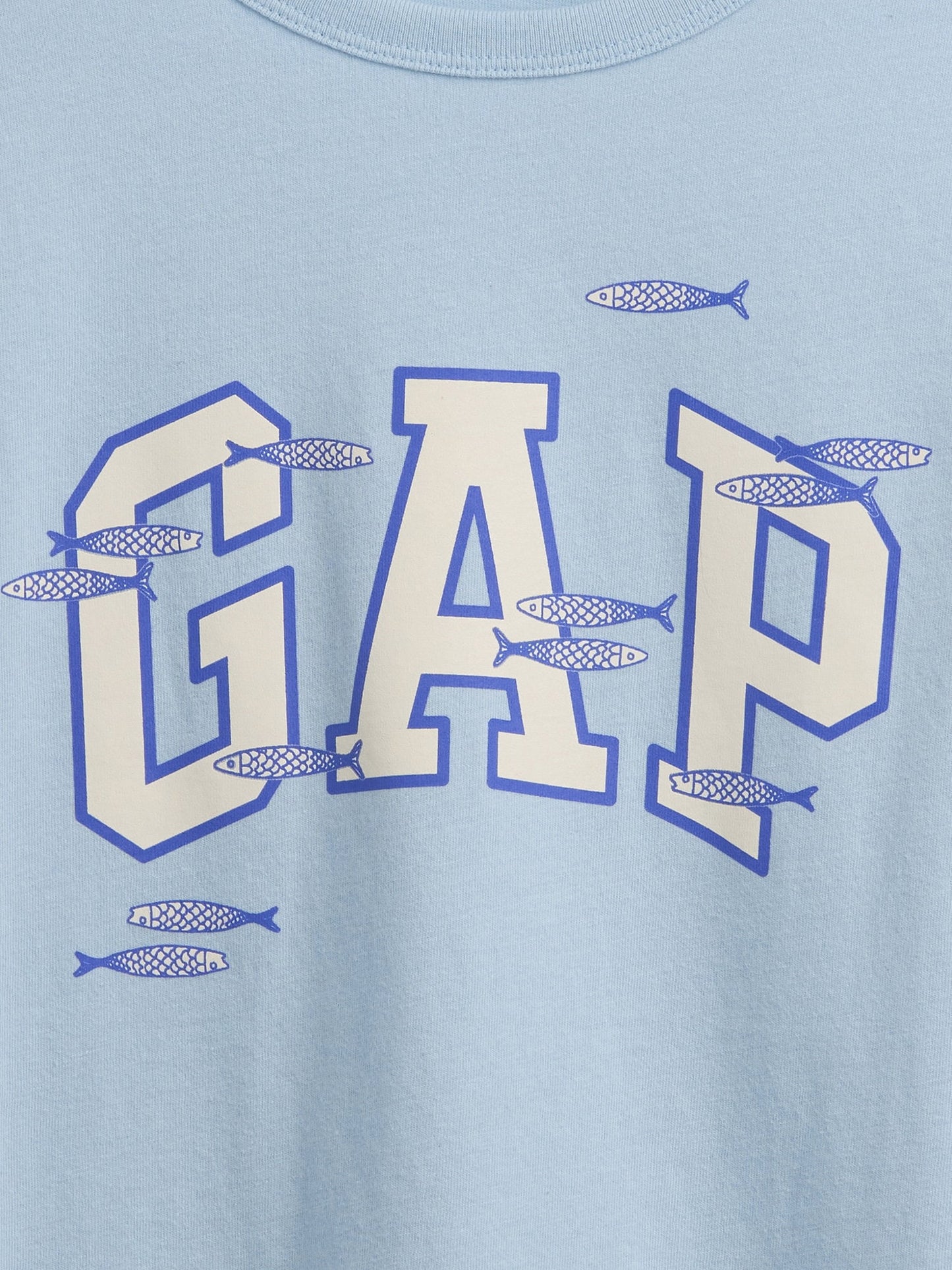 Açık Mavi Gap Logo T-shirt