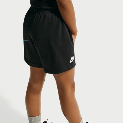 Nike Sportswear In The Zone Çocuk Siyah Şort Takımı