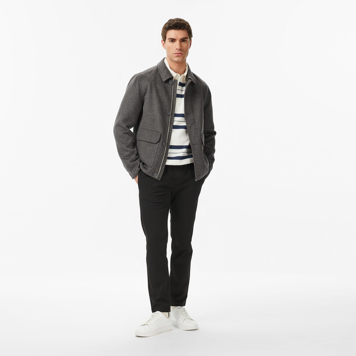 Nautica Erkek Siyah Regular Fit Mont