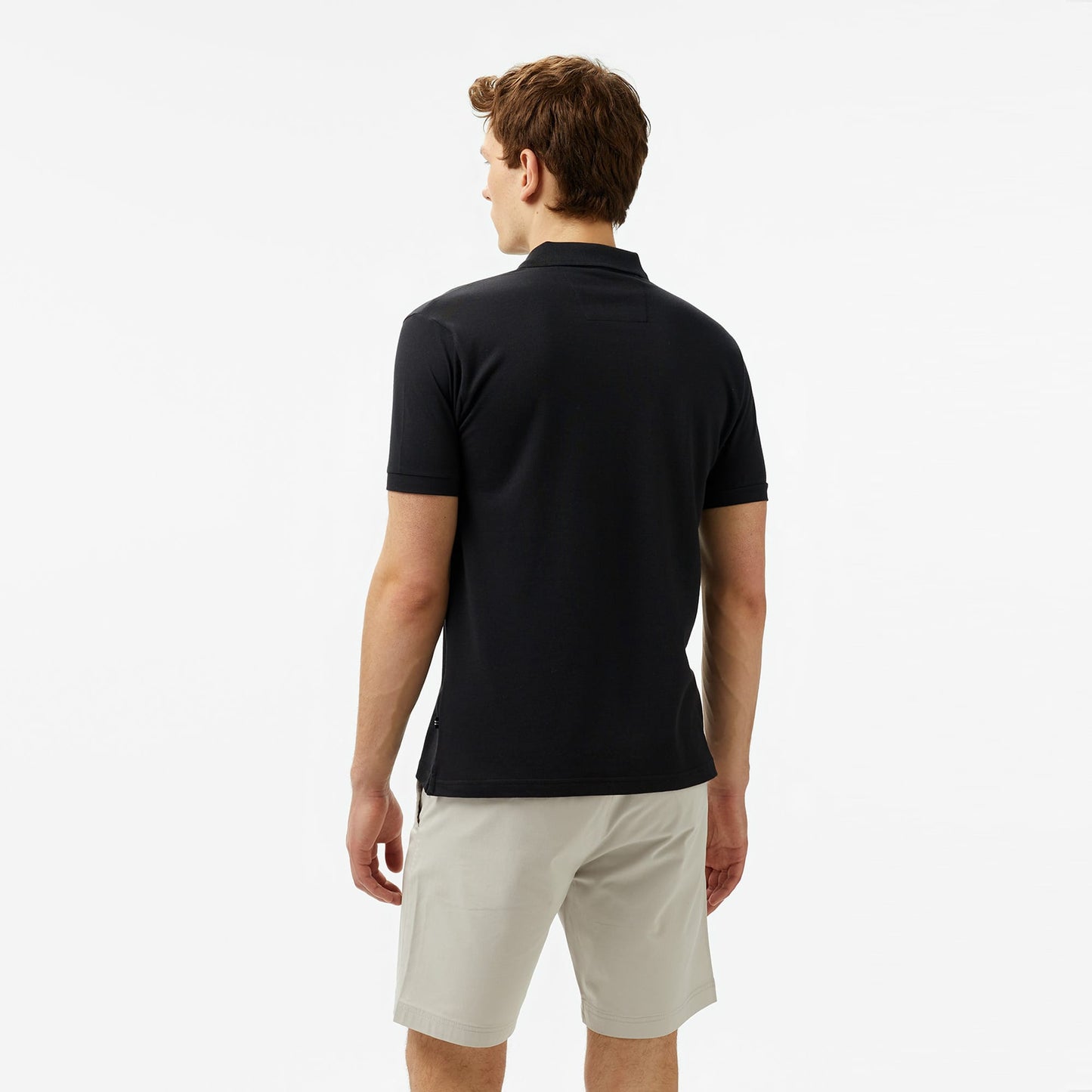 Nautica Erkek Siyah Classic Fit Polo Yaka T-shirt