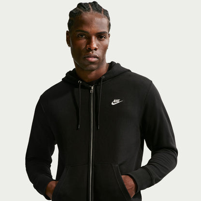 Nike Club Full Zip Erkek Siyah Sweatshirt