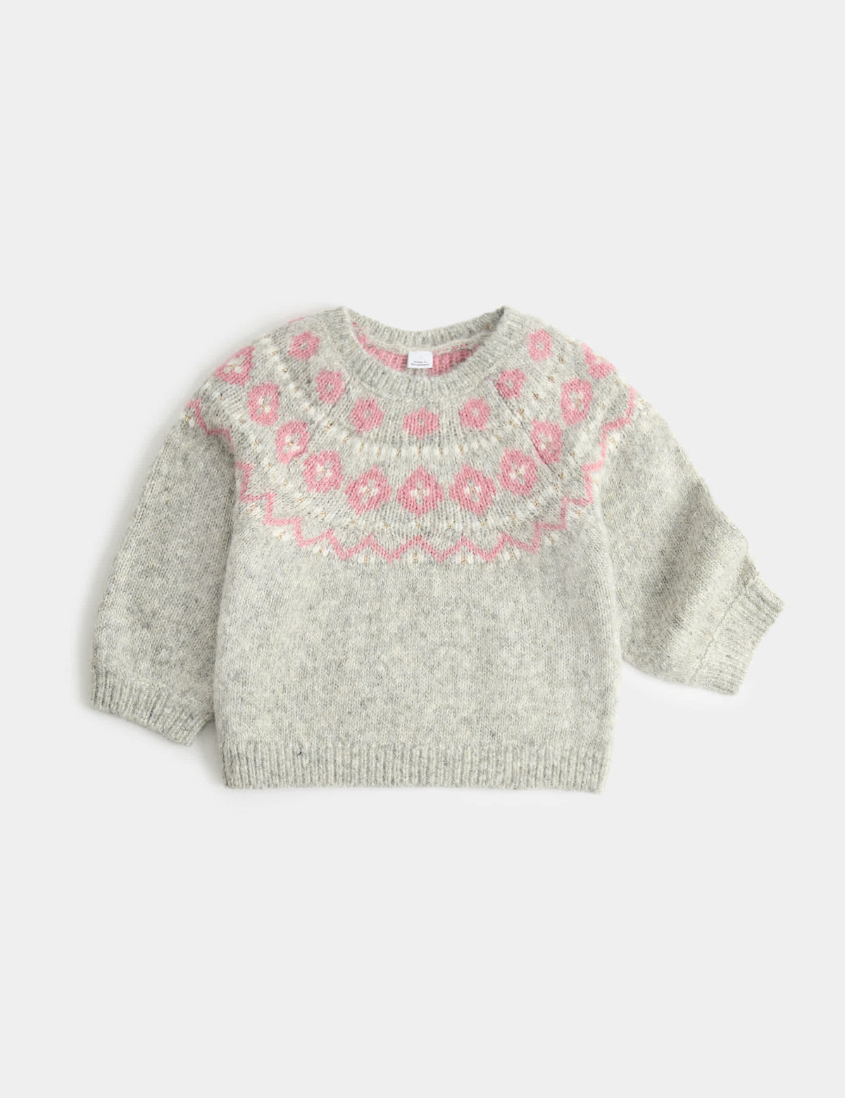 Yün Karışımlı Fair Isle Desenli Kazak