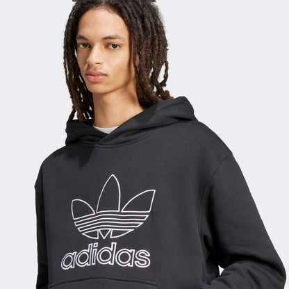 Adidas Adicolor Outline Trefoil Erkek Siyah Sweatshirt