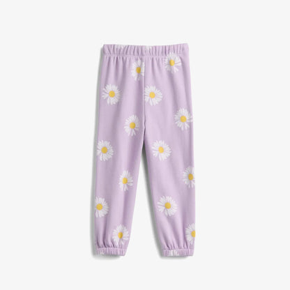 Gap Relaxed Logo Fransız Havlu Kumaş Çocuk Mor Eşofman Altı