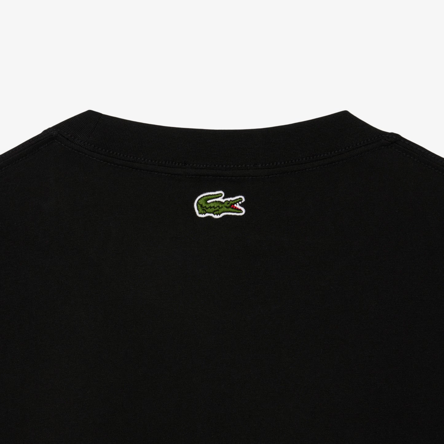 Lacoste Print Fleece Erkek Siyah T-shirt