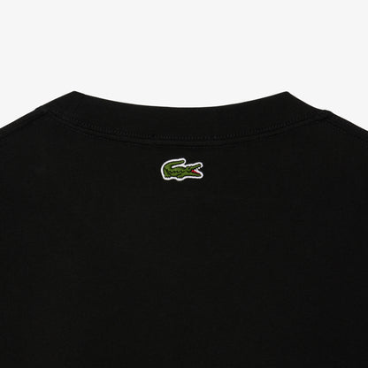 Lacoste Print Fleece Erkek Siyah T-shirt