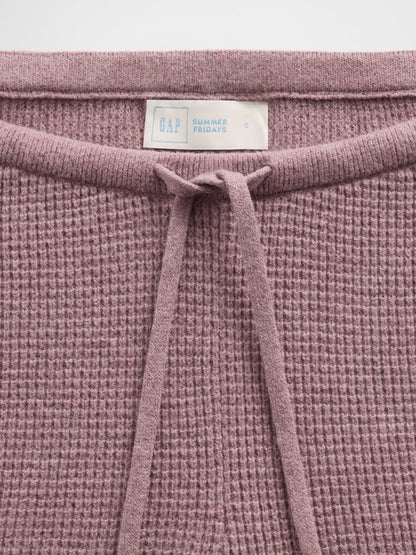 Koyu Pembe Gap × Summer Fridays Cashsoft Waffle Boot Eşofman Altı