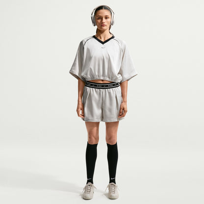 Nike Offline Woven Ss Kadın Gri T-shirt