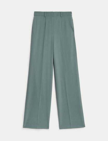 Yüksek Bel Wide Leg Pantolon