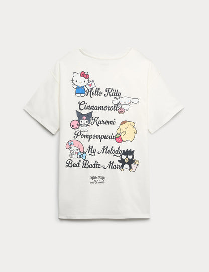 Saf Pamuklu Hello Kitty™ Baskılı Tişört (2-16 Yaş)