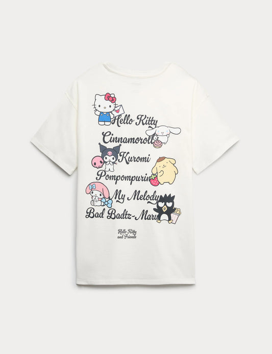 Saf Pamuklu Hello Kitty™ Baskılı Tişört (2-16 Yaş)