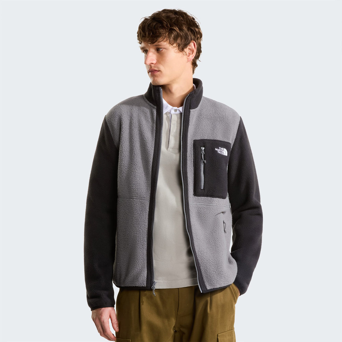 The North Face The Yumiori Full-zip Erkek Gri/siyah Polar