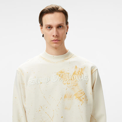 Story Of Angels Budha Dream Erkek Krem Sweatshirt