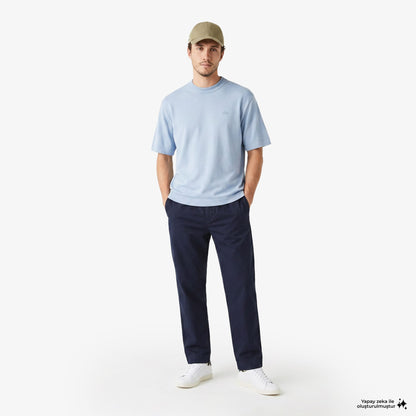 House Of Superstep X Lacoste Kapsul Koleksiyon Erkek Mavi T-shirt