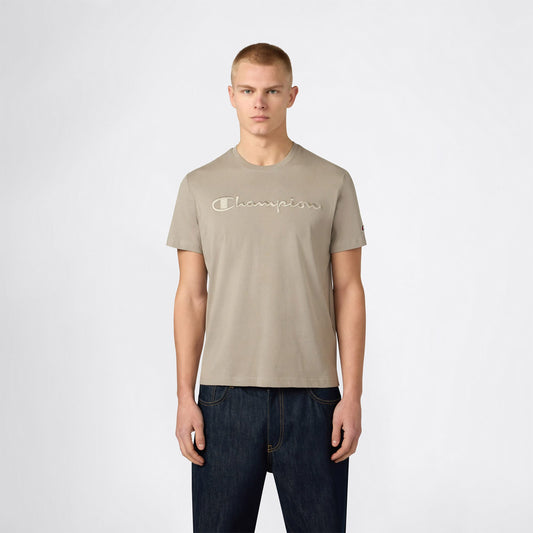 Champion Ss Regular Fit Erkek Gri T-shirt