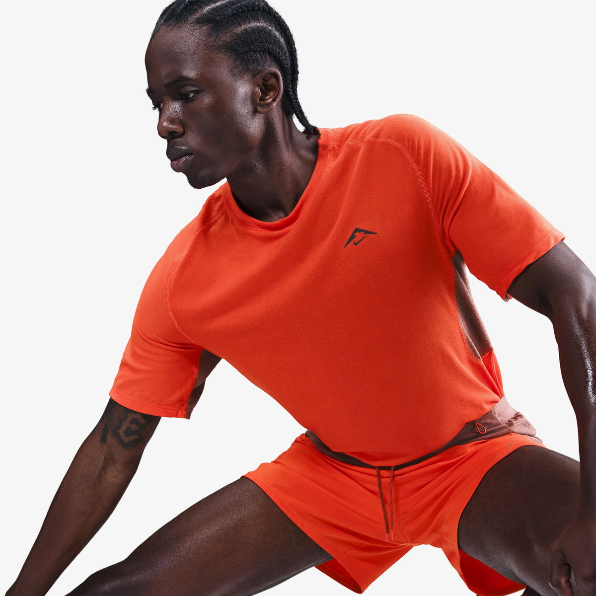 Nike Dfadv Solar Chase Ss Erkek Kırmızı T-shirt