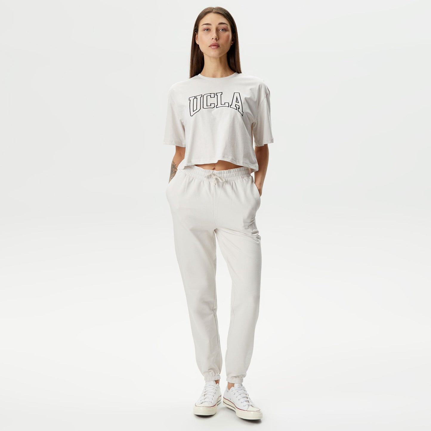 Ucla Helena Kadın Krem T-shirt
