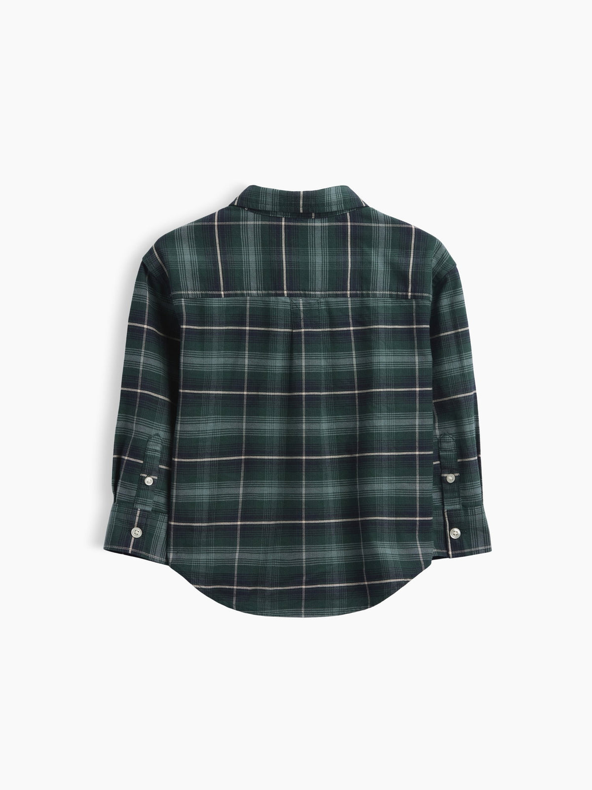 Koyu Yeşil Baskılı Oxford Oversize Gömlek