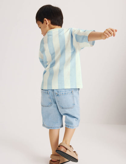 Pamuklu Desenli T-shirt