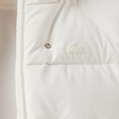 Lacoste Kadın Kapüşonlu Beyaz Yelek